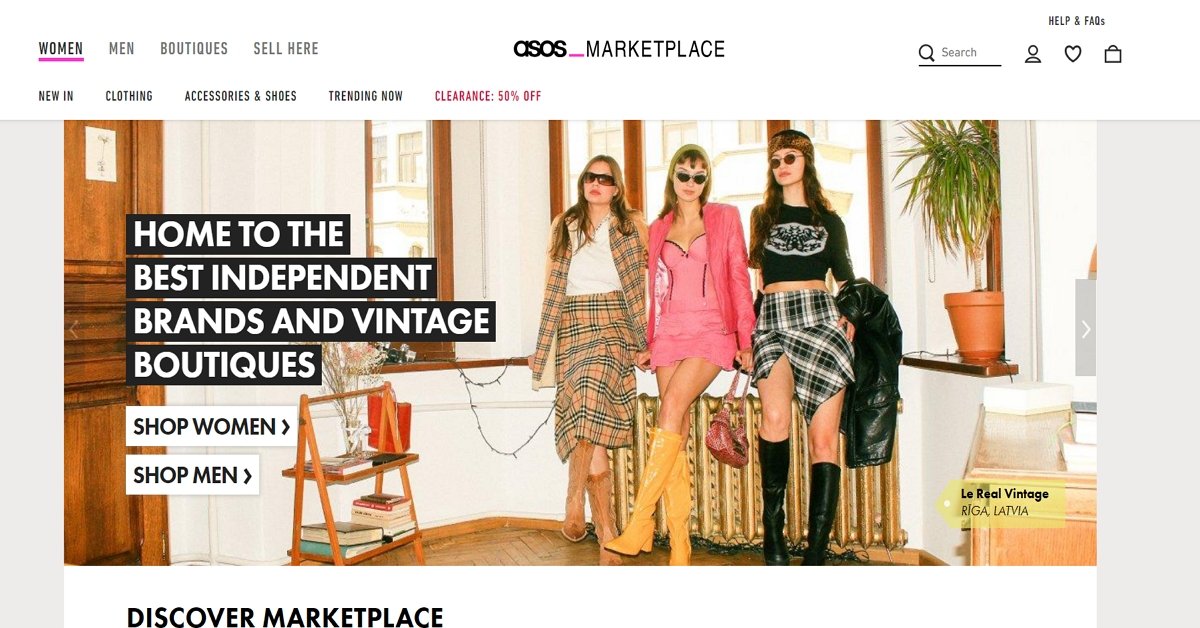 ASOS Marketplace ASOS Marketplace Homepage
