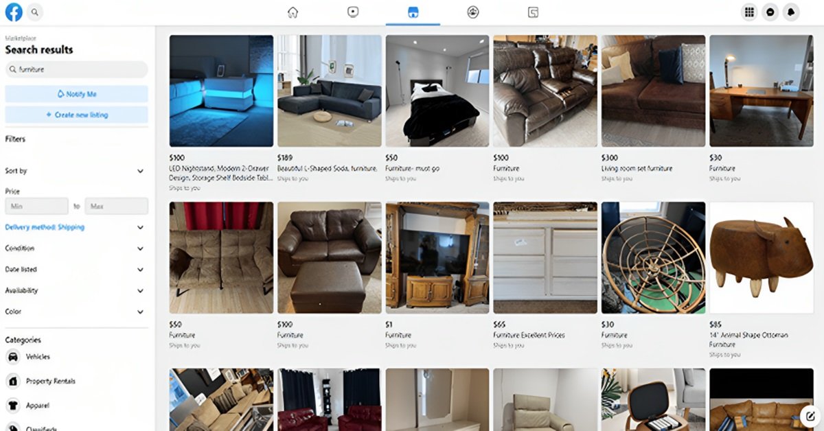 Facebook Marketplace Facebook Marketplace Homepage
