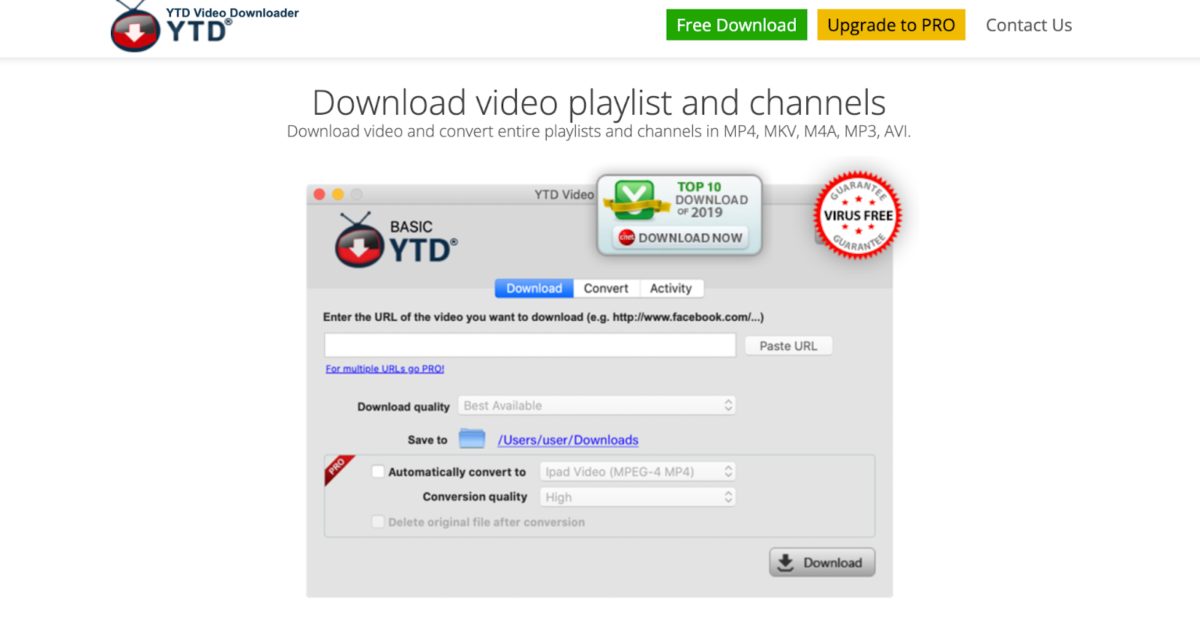 foto 3 Convertidor de video YTD Video Downloader
