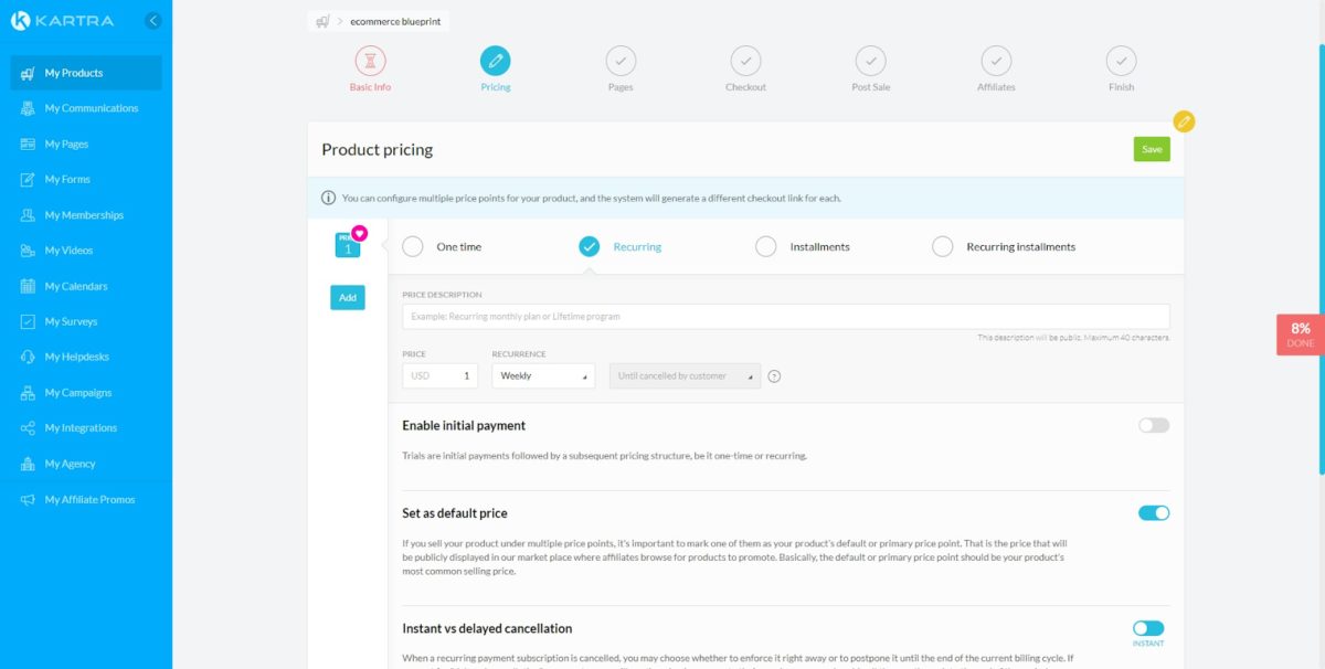 image 42 Kartra product dashboard
