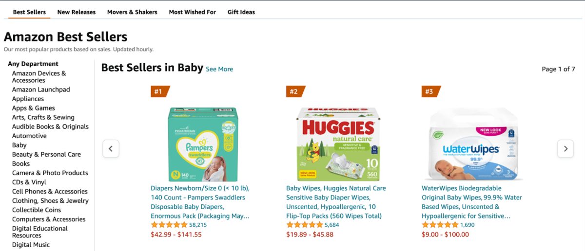 Image 71 Amazon Meilleurs vendeurs