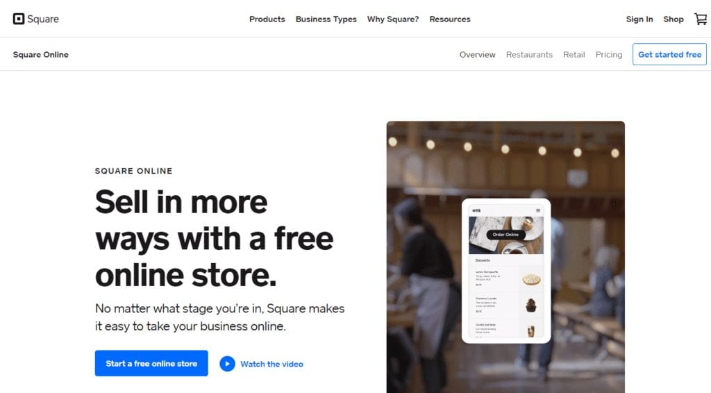 Sell Online Build a Free Online Store or eCommerce Website Square 1024x566 1 Square Online