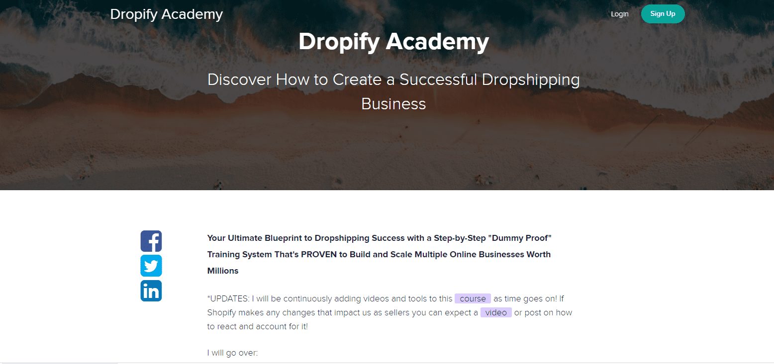 Cours enseignable Dropshipping Elite Course Cours enseignable Dropshipping Elite Course