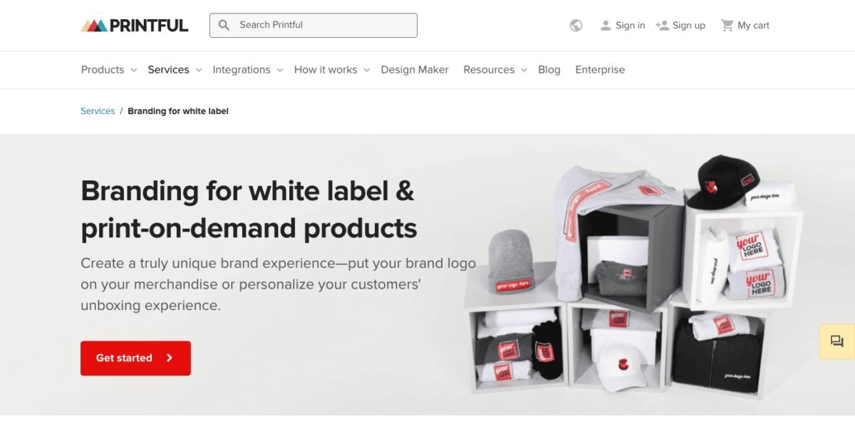 www.printful.com white label productsScreenshot 1 1200x609 1 printful home page