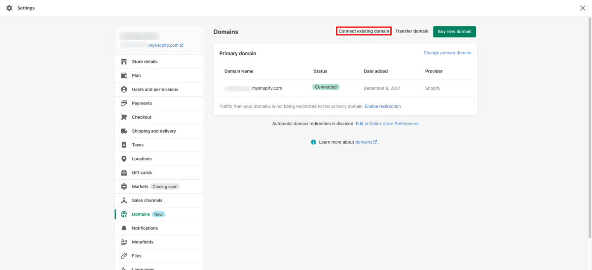 Dominios Shopify Conectar dominio a Shopify