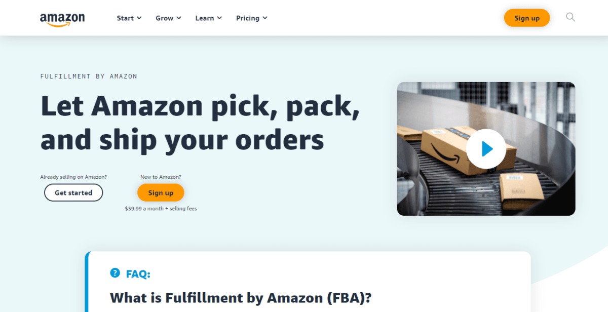 Fulfillment by Amazon FBA How It Works Amazon Amazon FBA
