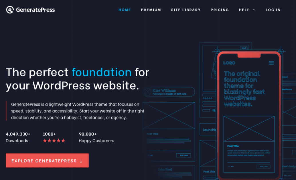 generar GeneratePress