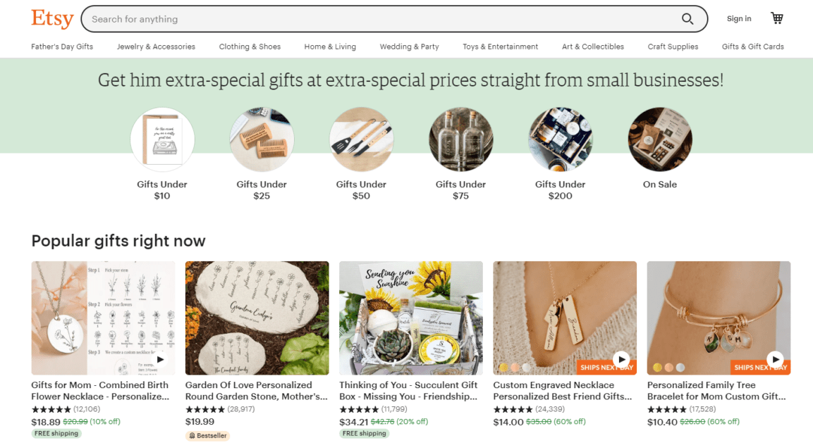 image 14 Etsy Homepage