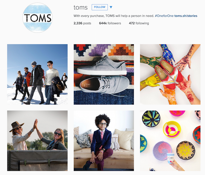 Captura de pantalla 2015 08 12 4.27.28 en PM página de instagram de toms