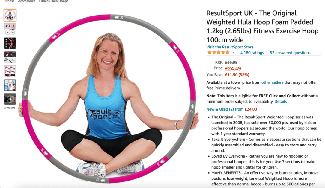 image 8 Weighted Hula Hoop