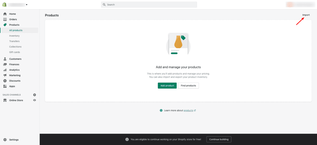 Import Products Shopify 1 Import Products to Shopify