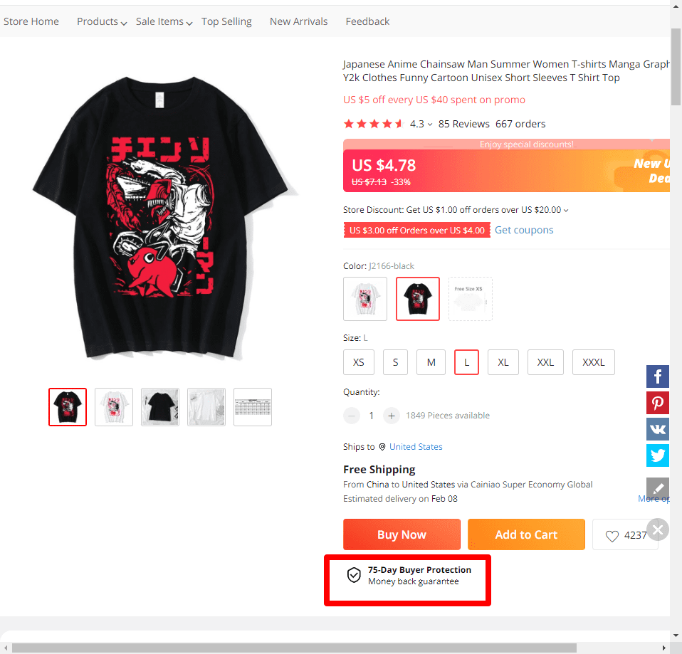 Anime japonés motosierra hombre Garantía de protección del comprador de AliExpress
