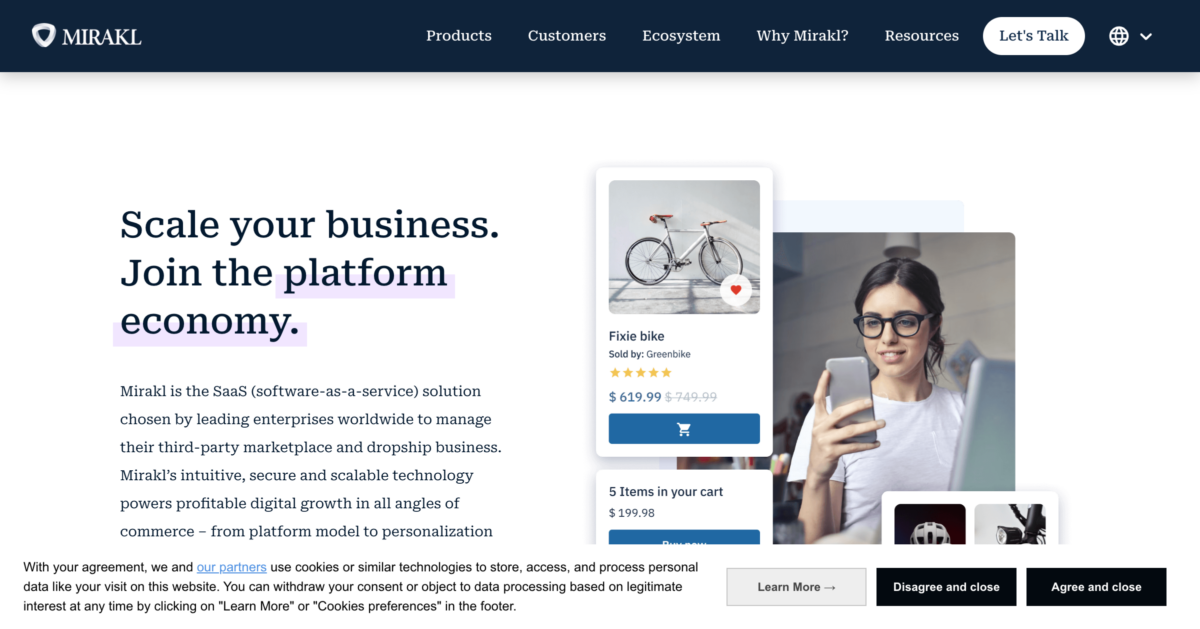 Mirakl Online Marketplace and Dropship Solution Mirakl Online Marketplace and Dropship Solution