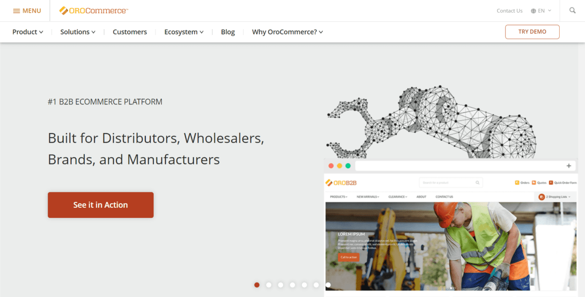 oroinc.com comercio electrónico b2b Captura de pantalla 1 orocomercio
