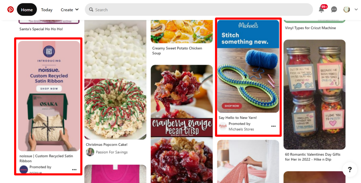 Pinterest Ads in Feed Pinterest Ads in Feed