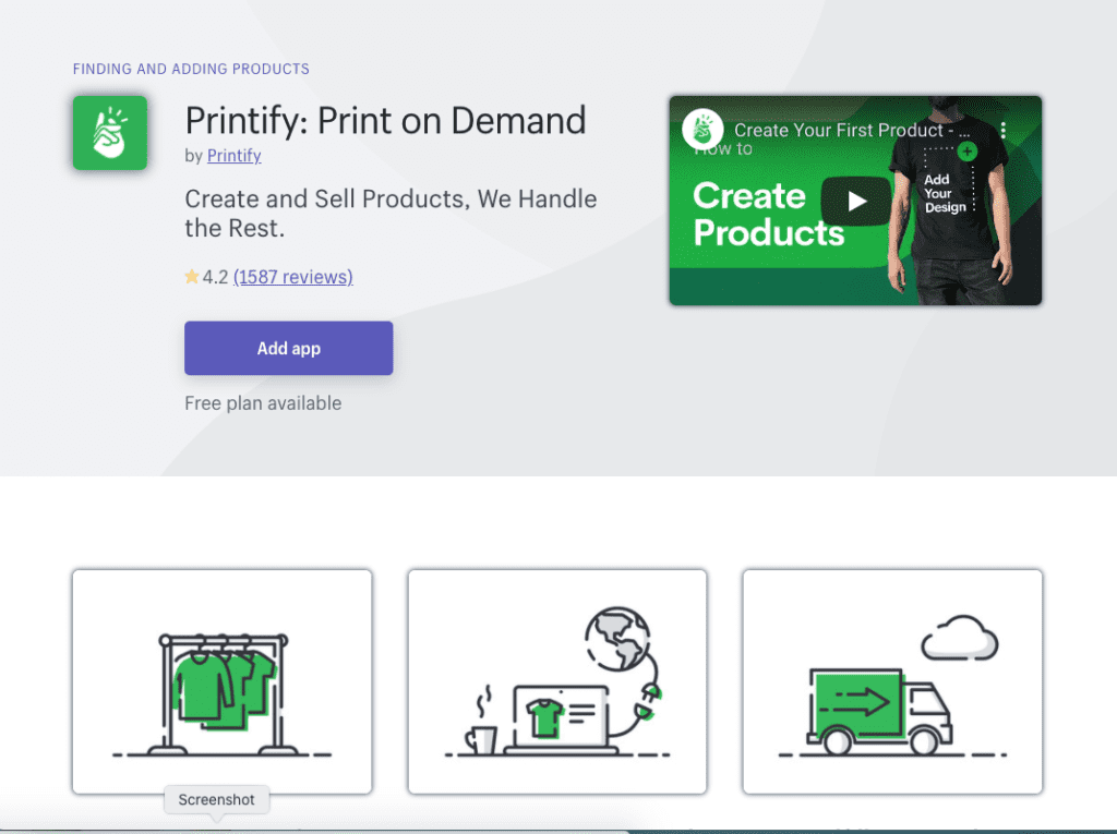 Aplicación Printify Shopify Aplicación Printify Shopify