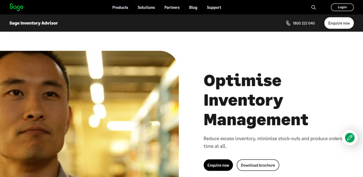 Sage Inventory Advisor Software empresarial en la nube Sage ES Asesor de inventario de Sage