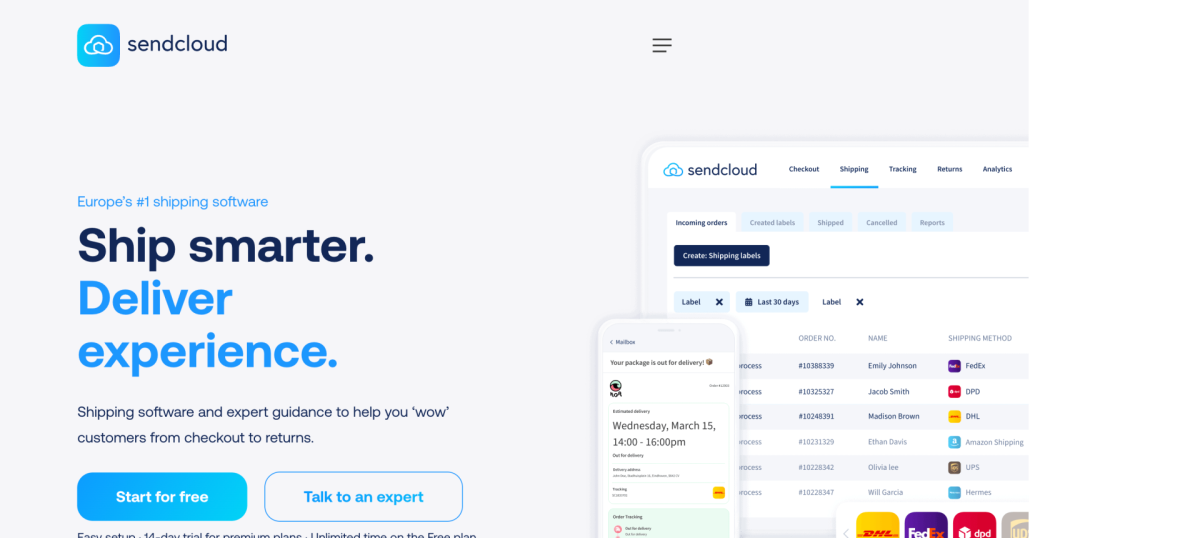 Shipping Software for Ecommerce Businesses Sendcloud Shipping Software for Ecommerce Businesses Sendcloud