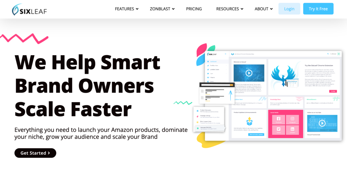 SixLeaf® Amazon E Commerce Tools Automation with ZonBlast Bridge Courier More – We Help Brands SixLeaf®