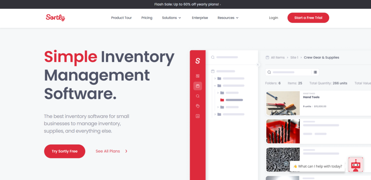 Inventario ordenado y simplificado Gestión de inventario ordenada