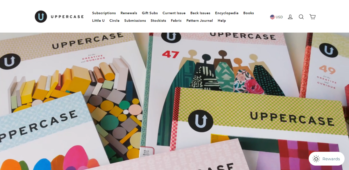 UPPERCASE Uppercase Magazine Homepage