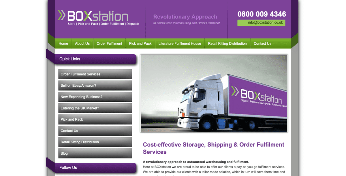 www.boxstation.co .uk Screenshot BOXstation
