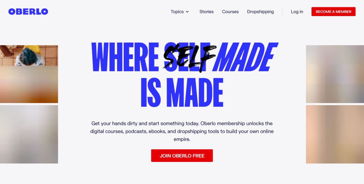 www.oberlo.com Capture d'écran Application Oberlo Dropshipping
