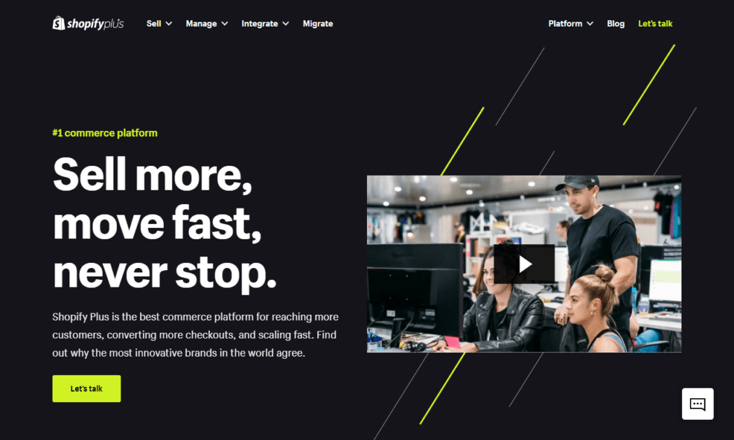 www.shopify.com plusScreenshot Shopify Plus Homepage